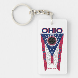 Ohio Total Eclipse Acrylic Schlüsselanhänger