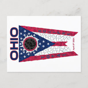 Ohio Total Eclipse Postkarte