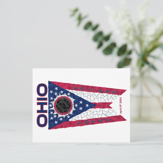 Ohio Total Eclipse Postkarte (Stehend Vorderseite)