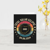 Ohio Total Solar Eclipse 2024 American Totality Ap Karte (Gelbe Blume)