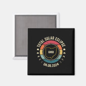 Ohio Total Solar Eclipse 2024 American Totality Ap Magnet (Vorderseite/Rückseite)