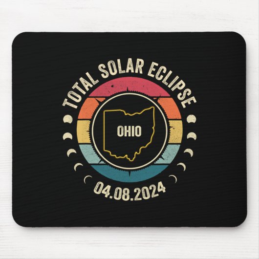 Ohio Total Solar Eclipse 2024 American Totality Ap Mousepad (Vorne)