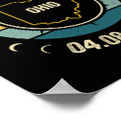 Ohio Total Solar Eclipse 2024 American Totality Ap Poster (Ecke)
