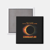 Ohio Total Solar Eclipse 2024 Magnet (Vorderseite/Rückseite)