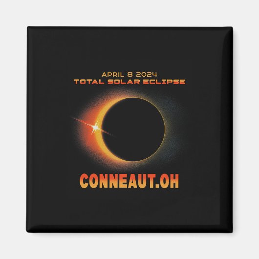 Ohio Total Solar Eclipse 2024 Magnet (Vorne)