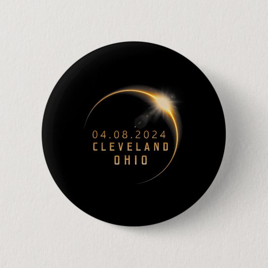 Ohio Total Solar Eclipse 2024 - Ohio Solar Eclipse Button (Vorderseite)