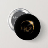 Ohio Total Solar Eclipse 2024 - Ohio Solar Eclipse Button (Vorne & Hinten)