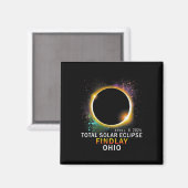 Ohio Total Solar Eclipse 8. April 2024 Magnet (Vorderseite/Rückseite)