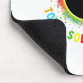 Ohio Total Solar Eclipse Totality 8. April 2024 Kr Mousepad (Ecke)