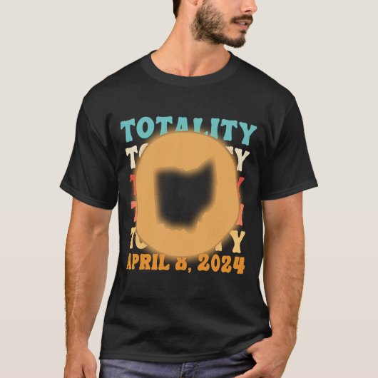 Ohio Totality Solar Eclipse April 8 2024 Astronomi T-Shirt (Vorderseite)