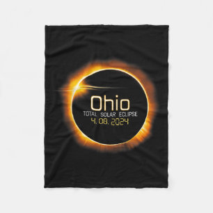 Ohio Totality Total Solar Eclipse 8. April 2024 Fleecedecke