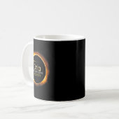 Ohio Totality Total Solar Eclipse 8. April 2024 Kaffeetasse (Vorderseite Links)