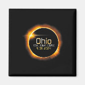 Ohio Totality Total Solar Eclipse 8. April 2024 Magnet (Vorne)