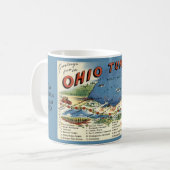 Ohio Turnpike Map Tasse (Vorderseite Links)