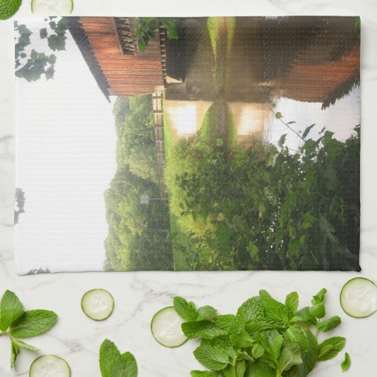 Ohio-überdachte Brücke und -strom Geschirrtuch (Gefaltet)