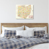 Ohio und Hamilton Landkreis Leinwanddruck (Insitu (Schlafzimmer))