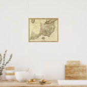 Ohio und Indiana 2 Poster (Küche)