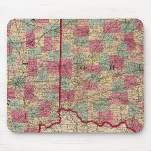 Ohio und Indiana 3 Mousepad (Vorne)