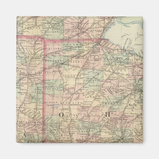 Ohio und Indiana Magnet (Vorne)