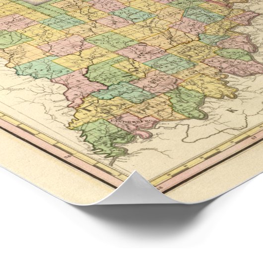 Ohio und Indiana Poster (Ecke)