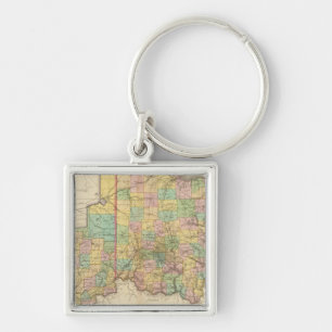 Ohio und Indiana Schlüsselanhänger