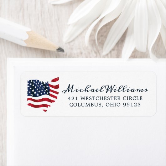 Ohio United Staaten Flag (Insitu)