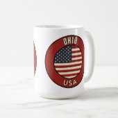 Ohio United States of America Kaffeetasse (VorderseiteRechts)