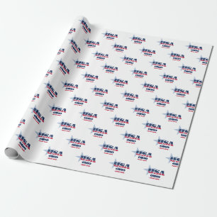 Ohio US Flagge Staat Geschenkpapier