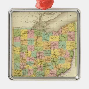 Ohio US Silbernes Ornament