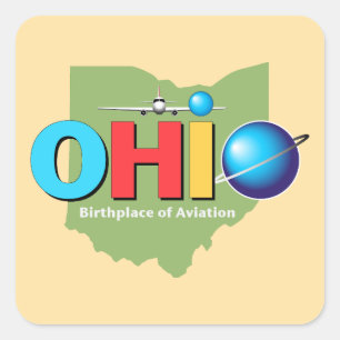 Ohio USA Quadratischer Aufkleber