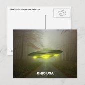 OHIO USA SPACESHIP UFO ART Postkarten (Vorne/Hinten)