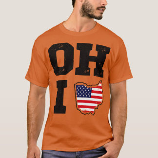 Ohio USA Staat der Flagge T-Shirt
