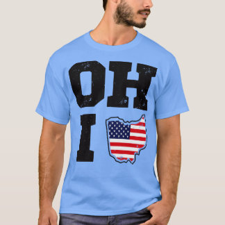 Ohio USA Staat der Flagge T-Shirt