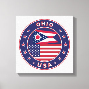 Ohio, USA Staaten, Ohio Poster, Wand-Leinwand Leinwanddruck