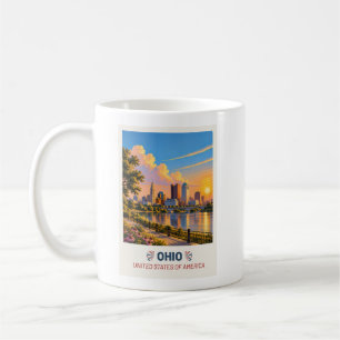 Ohio USA – Vintage-Reise-Tasse Kaffeetasse