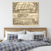 Ohio Valley Pottery, Laughlin Brothers Leinwanddruck (Insitu (Schlafzimmer))