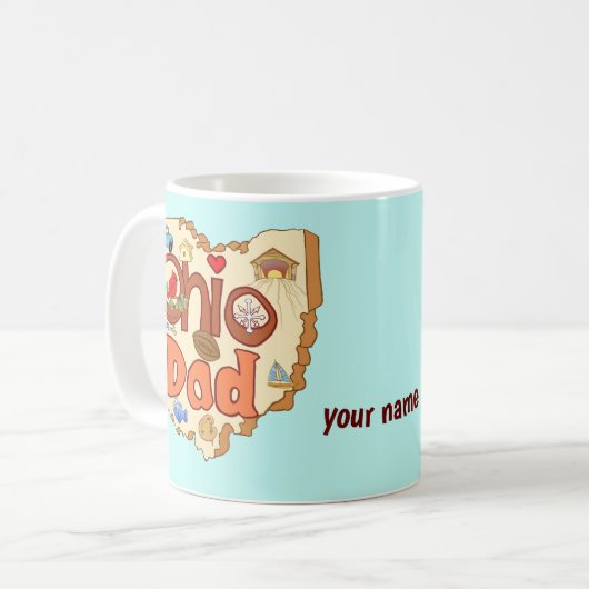 Ohio Vater Kaffeetasse (Vorderseite Links)