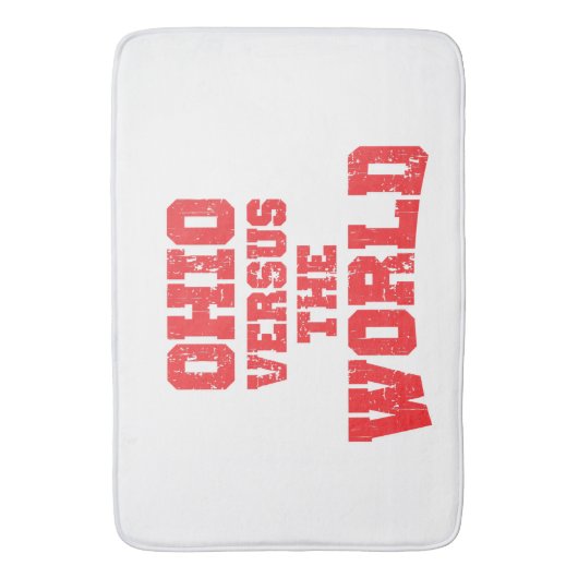 OHIO VERSUS DIE WELT BADEMATTE (Vorderseite Vertikal)