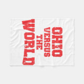 OHIO VERSUS DIE WELT FLEECEDECKE (Vorderseite (Horizontal))