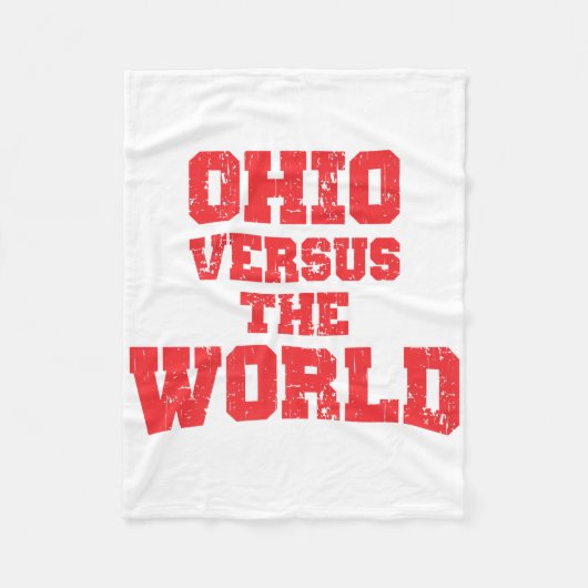 OHIO VERSUS DIE WELT FLEECEDECKE (Vorderseite)