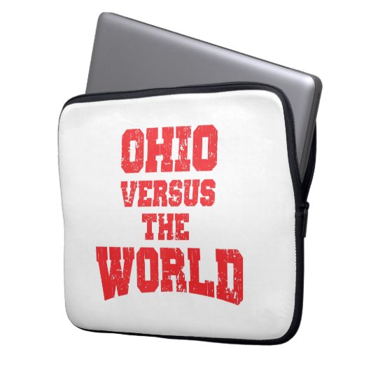 OHIO VERSUS DIE WELT LAPTOPSCHUTZHÜLLE (Vorderseite Links)