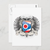 Ohio Wappen Postkarte (Vorne/Hinten)