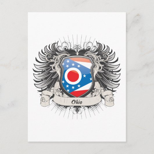 Ohio Wappen Postkarte (Vorderseite)