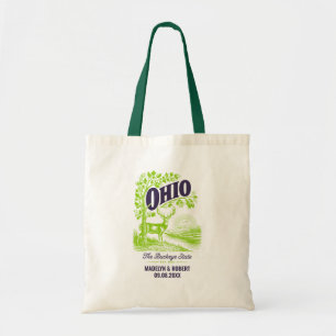 Ohio Wedding Welcome Bag, Staat Liebe Tragetasche