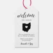 Ohio Wedding Welcome Geschenkanhänger (Vorderseite)