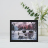 Ohio Winter Postkarte (Stehend Vorderseite)