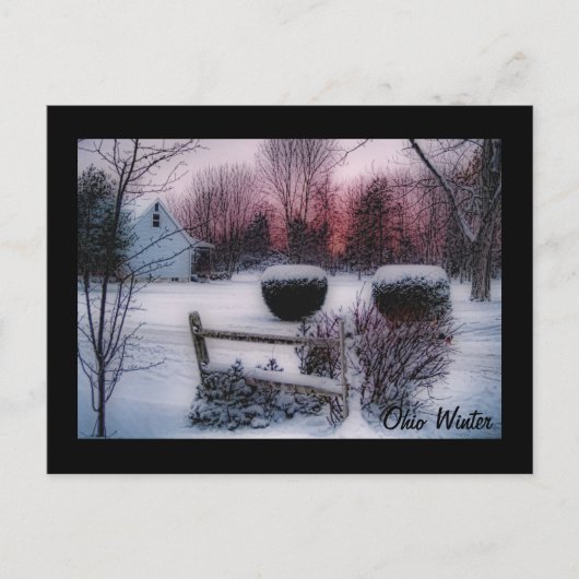 Ohio Winter Postkarte (Vorderseite)