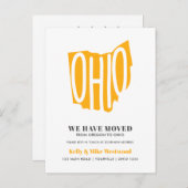 OHIO Wir haben neue Adresse Neue Zuhause Postkarte (Vorne/Hinten)