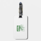 Ohio-Wurzeln Gepäckanhänger (Rückseite vertikal)