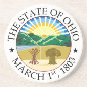 Ohio-Zeichen Getränkeuntersetzer (Vorne)